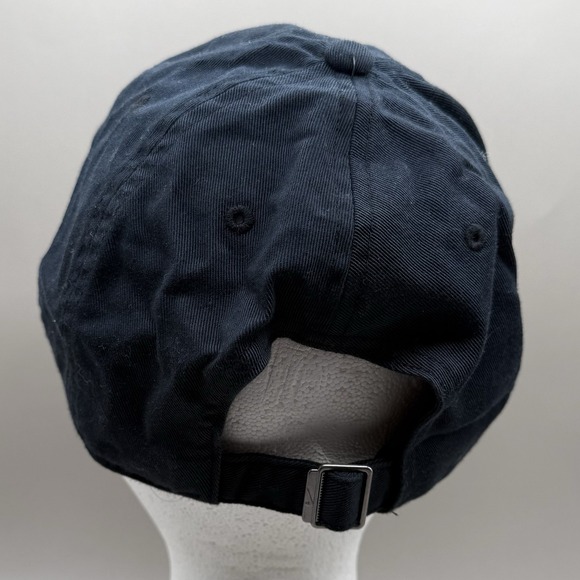 Nike Club Cap Hat Unisex Strap-Back Adjustable 100% Cotton One Size Black - Picture 6 of 6